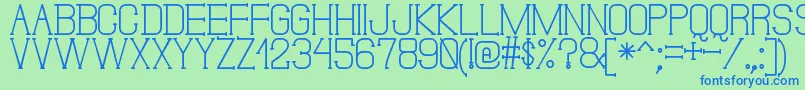 DonMoiseSt Font – Blue Fonts on Green Background