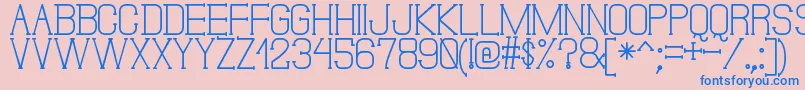DonMoiseSt Font – Blue Fonts on Pink Background