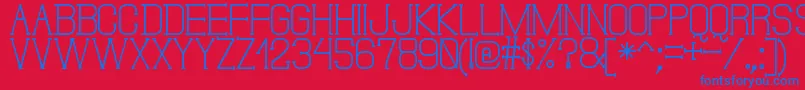 DonMoiseSt-fontti – siniset fontit punaisella taustalla
