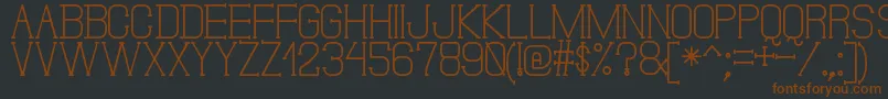 DonMoiseSt-fontti – ruskeat fontit mustalla taustalla