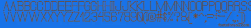 Шрифт DonMoiseSt – коричневые шрифты на синем фоне