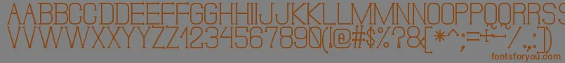 DonMoiseSt Font – Brown Fonts on Gray Background