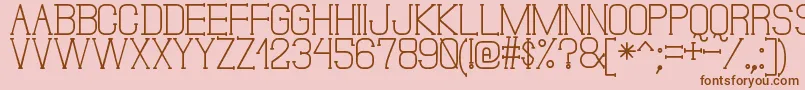 DonMoiseSt-fontti – ruskeat fontit vaaleanpunaisella taustalla