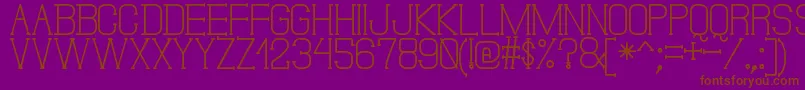 Шрифт DonMoiseSt – коричневые шрифты на фиолетовом фоне