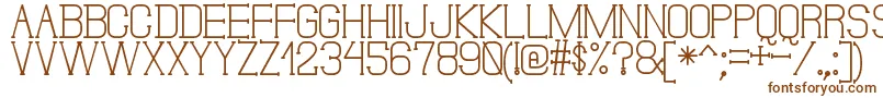 Шрифт DonMoiseSt – коричневые шрифты на белом фоне