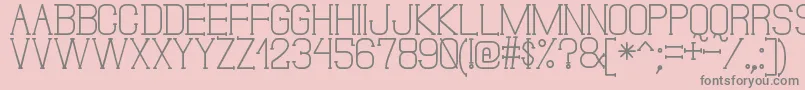 DonMoiseSt-Schriftart – Graue Schriften auf rosa Hintergrund