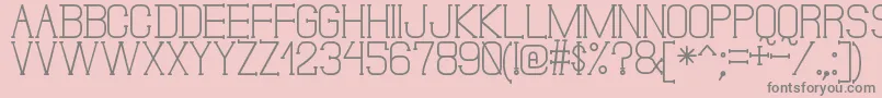 DonMoiseSt Font – Gray Fonts on Pink Background