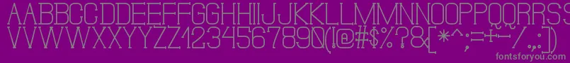 DonMoiseSt-Schriftart – Graue Schriften auf violettem Hintergrund