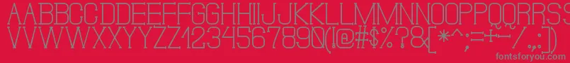 DonMoiseSt Font – Gray Fonts on Red Background