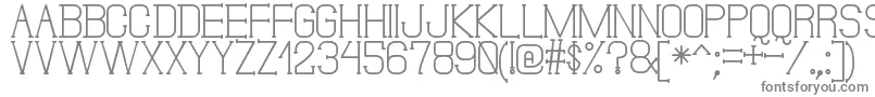 フォントDonMoiseSt – 白い背景に灰色の文字