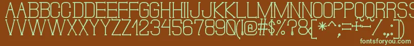 DonMoiseSt Font – Green Fonts on Brown Background