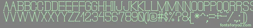 Шрифт DonMoiseSt – зелёные шрифты на сером фоне