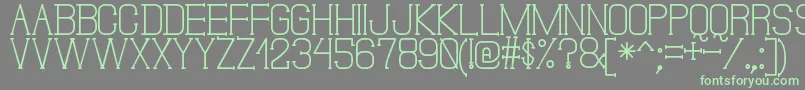 DonMoiseSt Font – Green Fonts on Gray Background