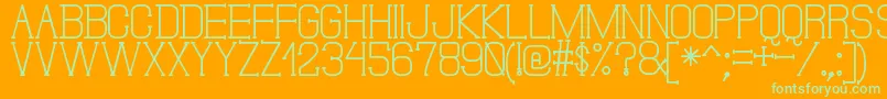 DonMoiseSt Font – Green Fonts on Orange Background