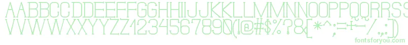 DonMoiseSt-fontti – vihreät fontit valkoisella taustalla