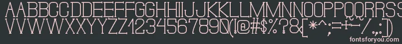 Шрифт DonMoiseSt – розовые шрифты на чёрном фоне