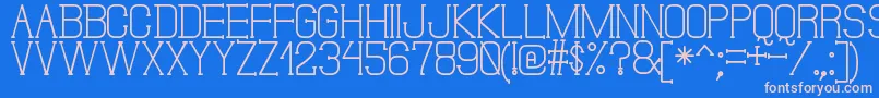 DonMoiseSt Font – Pink Fonts on Blue Background