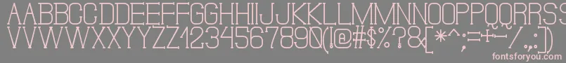 フォントDonMoiseSt – 灰色の背景にピンクのフォント