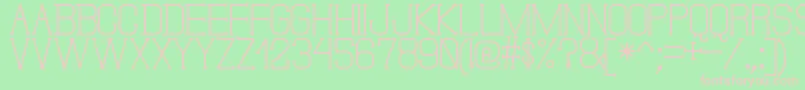 DonMoiseSt Font – Pink Fonts on Green Background