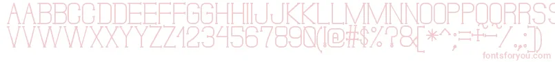 フォントDonMoiseSt – 白い背景にピンクのフォント