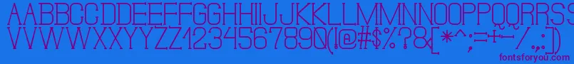 Шрифт DonMoiseSt – фиолетовые шрифты на синем фоне