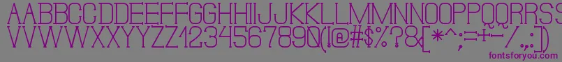 Шрифт DonMoiseSt – фиолетовые шрифты на сером фоне