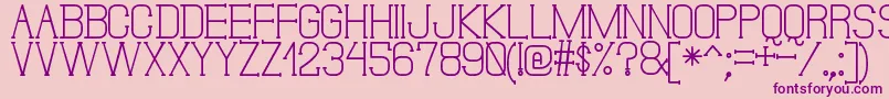 DonMoiseSt Font – Purple Fonts on Pink Background