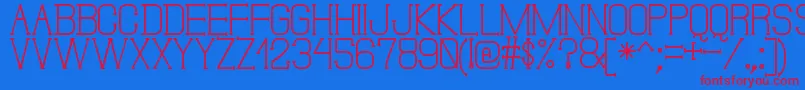 フォントDonMoiseSt – 赤い文字の青い背景