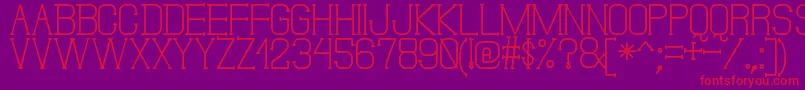 DonMoiseSt-fontti – punaiset fontit violetilla taustalla