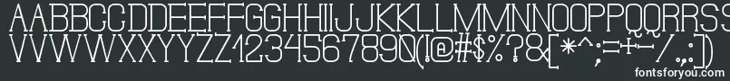 DonMoiseSt-fontti – valkoiset fontit mustalla taustalla