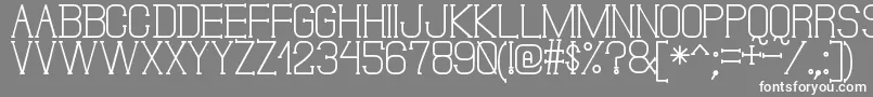 フォントDonMoiseSt – 灰色の背景に白い文字