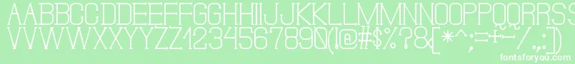 DonMoiseSt-fontti – valkoiset fontit vihreällä taustalla