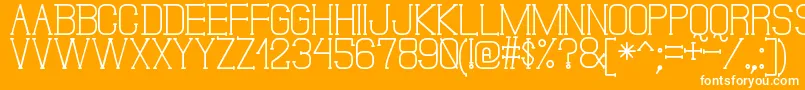 DonMoiseSt Font – White Fonts on Orange Background