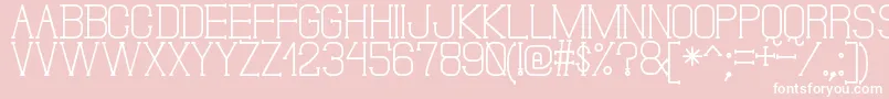 Шрифт DonMoiseSt – белые шрифты на розовом фоне