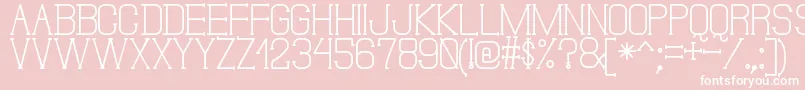 DonMoiseSt Font – White Fonts on Pink Background