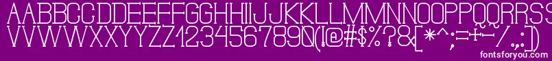 DonMoiseSt-Schriftart – Weiße Schriften auf violettem Hintergrund