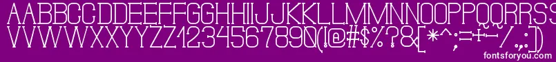 DonMoiseSt Font – White Fonts on Purple Background