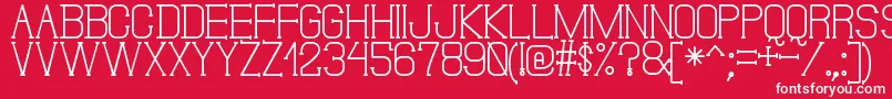 Шрифт DonMoiseSt – белые шрифты на красном фоне