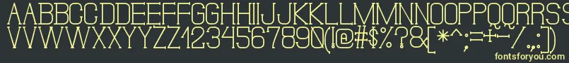 Шрифт DonMoiseSt – жёлтые шрифты на чёрном фоне