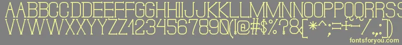 DonMoiseSt-fontti – keltaiset fontit harmaalla taustalla