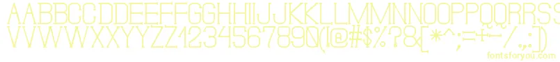 DonMoiseSt Font – Yellow Fonts on White Background