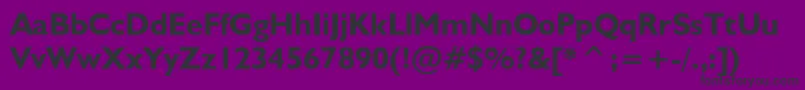 NrbWelshGillianBold Font – Black Fonts on Purple Background