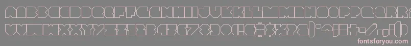 Vxrocketout Font – Pink Fonts on Gray Background