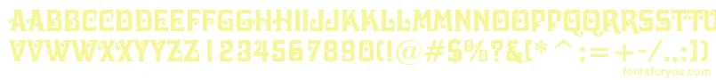 Шрифт DavidaBoldBt – жёлтые шрифты