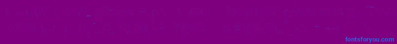 Filamentonetwo-Schriftart – Blaue Schriften auf violettem Hintergrund