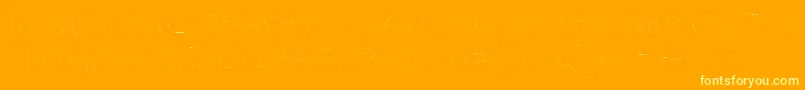 Filamentonetwo Font – Yellow Fonts on Orange Background