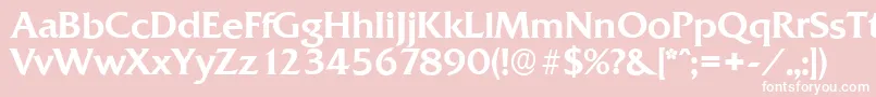 QuadratserialMediumRegular Font – White Fonts on Pink Background