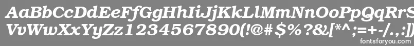 Bkm76C Font – White Fonts on Gray Background