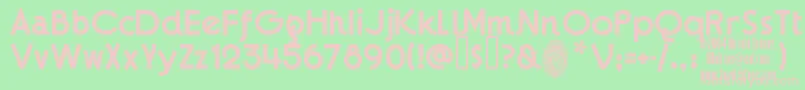 Gaumont Font – Pink Fonts on Green Background