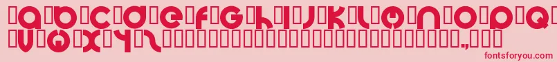 BigpoppaeRegular Font – Red Fonts on Pink Background